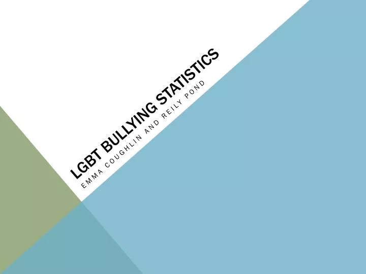 lgbt bullying statistics