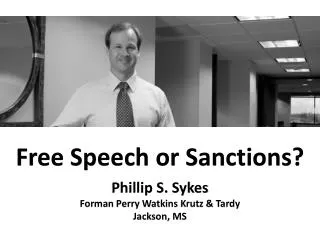 Free Speech or Sanctions?