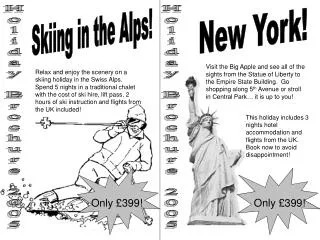Holiday Brochure 2005