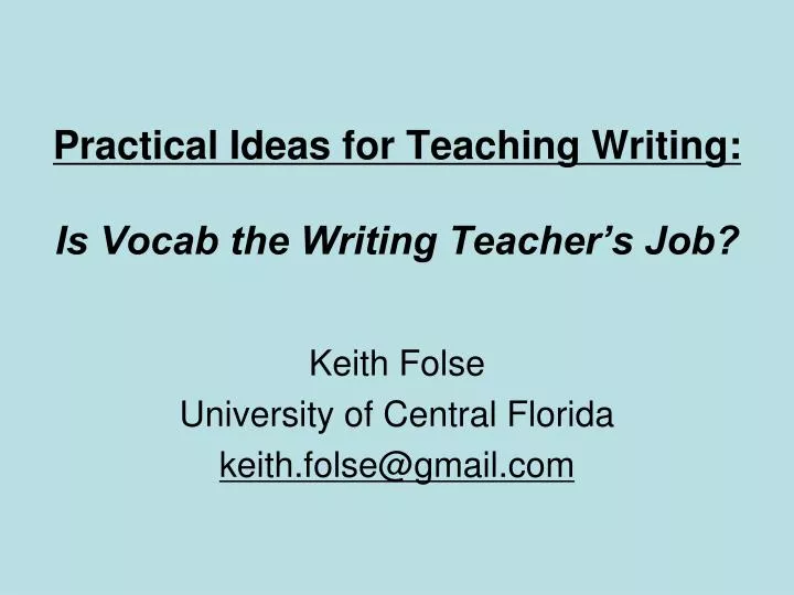 practical ideas for teaching writing is vocab the writing teacher s job