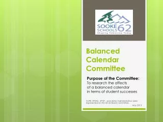 Balanced Calendar Committee