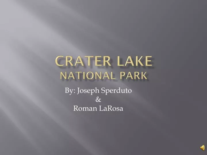 crater lake national park