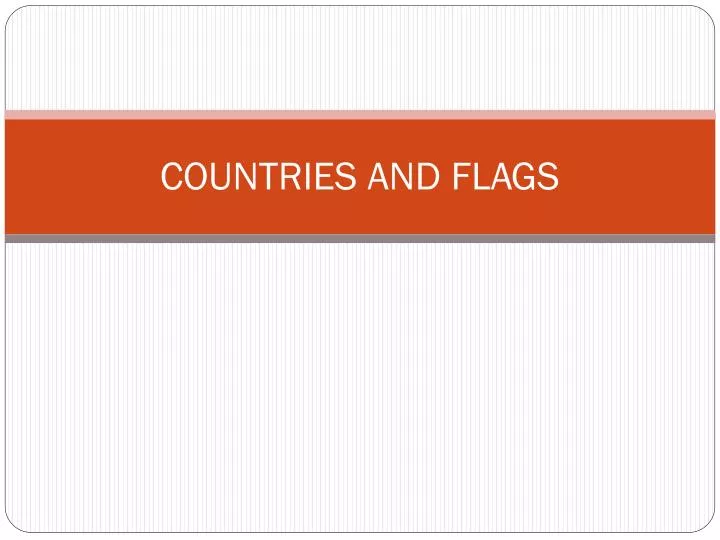 countries and flags