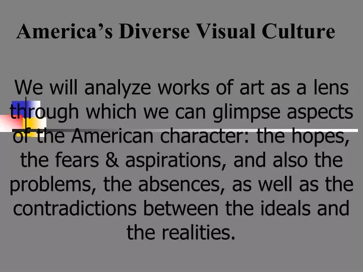 america s diverse visual culture