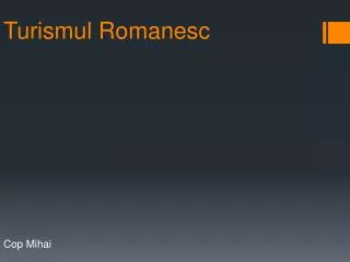 turismul romanesc