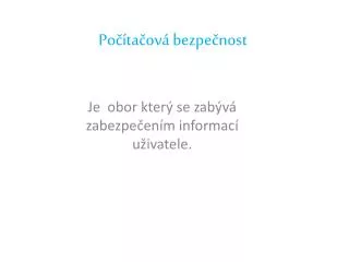 po ta ov bezpe nost