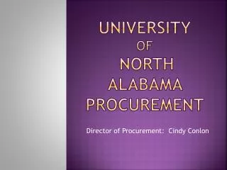 university of north alabama procurement