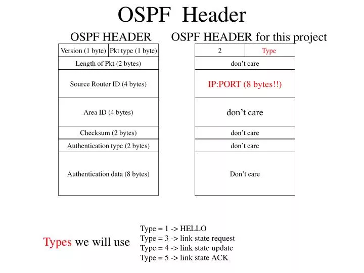 ospf header