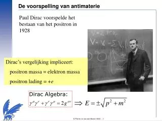 De voorspelling van antimaterie