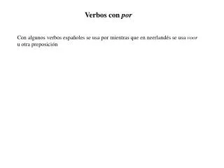 verbos con por