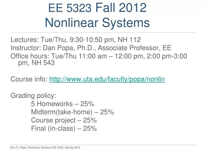 ee 5323 fall 2012 nonlinear systems