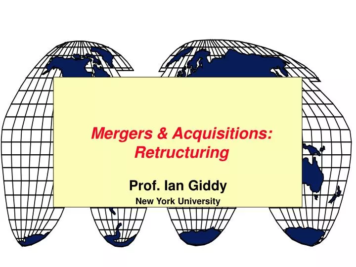 mergers acquisitions retructuring