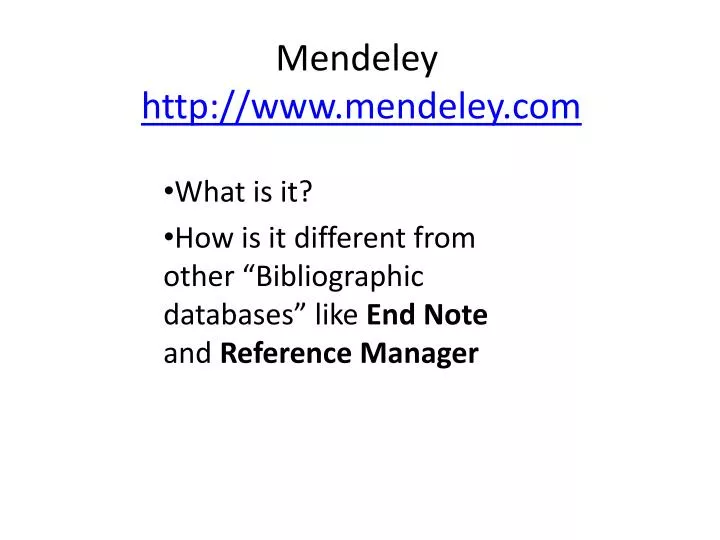 mendeley http www mendeley com