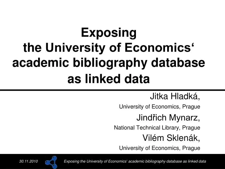 exposing the university of economics academic bibliography database as linked data