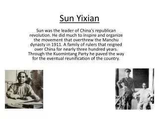 Sun Yixian