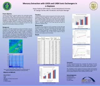 Mercury Extraction with LIX26 and LIX84 Ionic Exchangers in n-Heptane