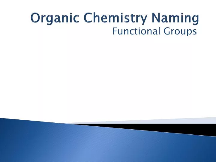 organic chemistry naming