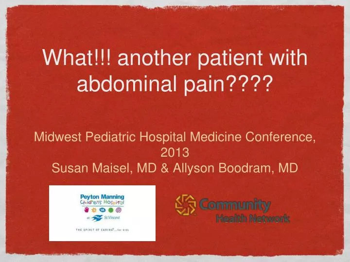 what another patient with abdominal pain