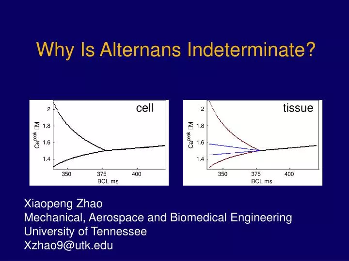 why is alternans indeterminate