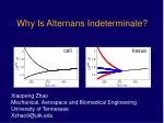 Why Is Alternans Indeterminate? - slide 1