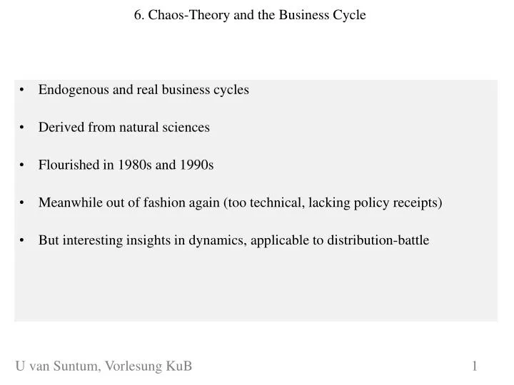 6 chaos theory and the business cycle