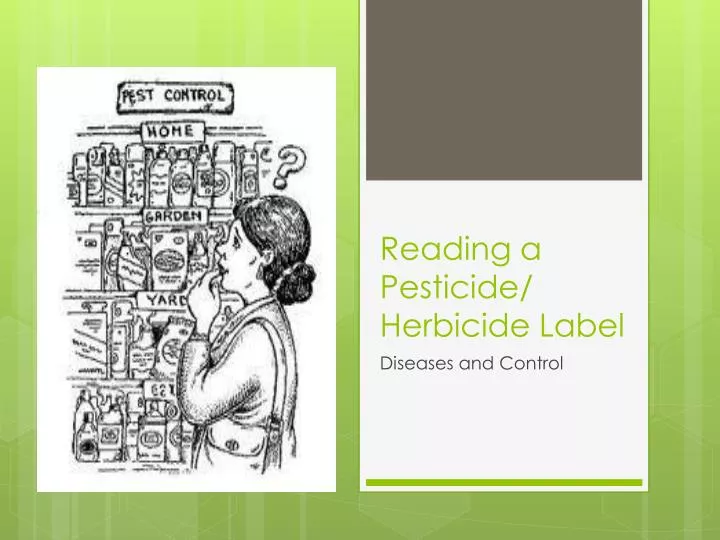 reading a pesticide herbicide label