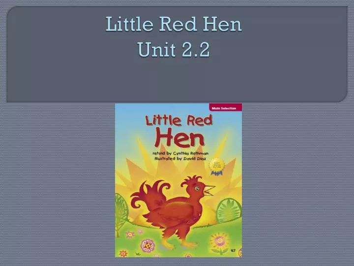 little red hen unit 2 2