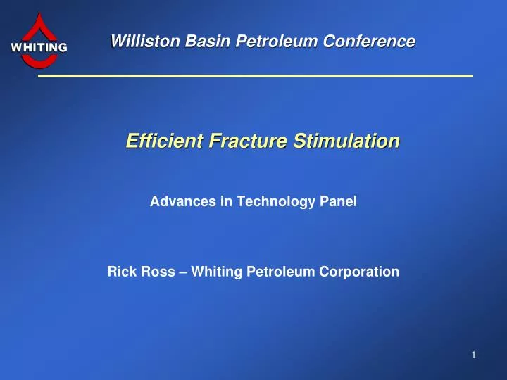 williston basin petroleum conference