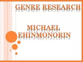 Genre Research