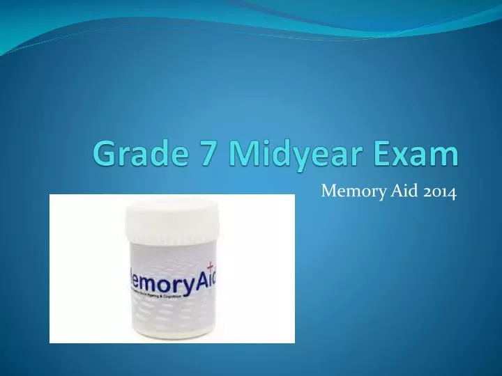 grade 7 midyear exam