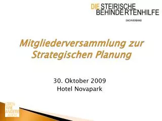 mitgliederversammlung zur strategischen planung