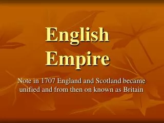 English Empire