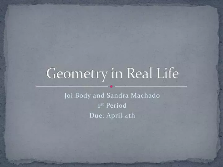 geometry in real life