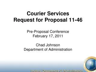Courier Services Request for Proposal 11-46