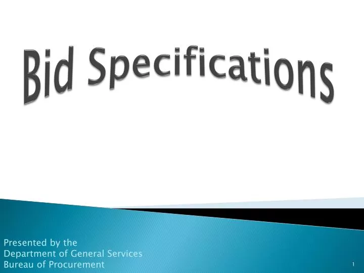 bid specifications