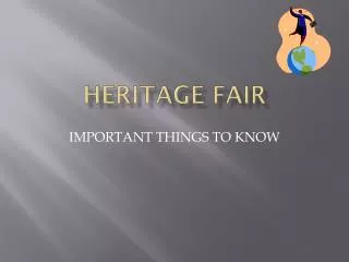 HERITAGE FAIR