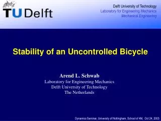 Stability of an Uncontrolled Bicycle