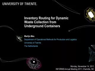 Inventory Routing for Dynamic Waste Collection from Underground Containers