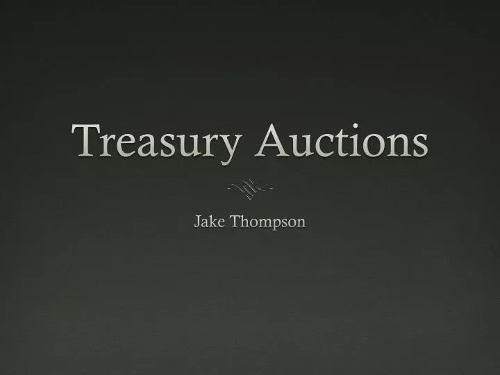 treasury auctions