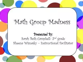 Math Group Madness