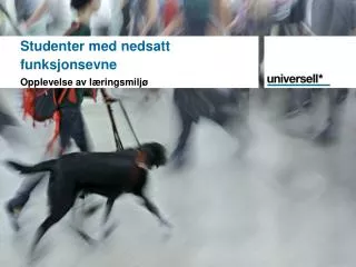 studenter med nedsatt funksjonsevne