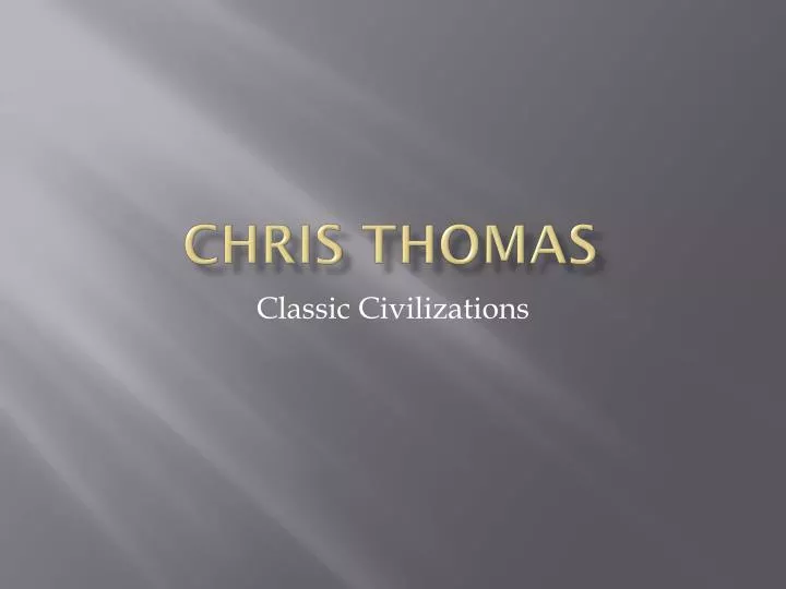 chris thomas