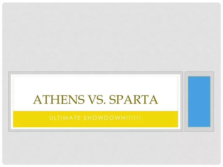 athens vs sparta