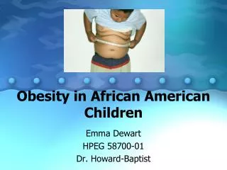 Obesity in African American Children