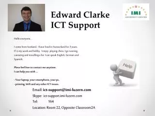 Edward Clarke ICT Support