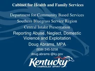 Cabinet for Health and Family Services
