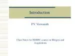Overview of Mergers and Acquisitions: Definitions, Types, and Regulatory Framework - slide 1
