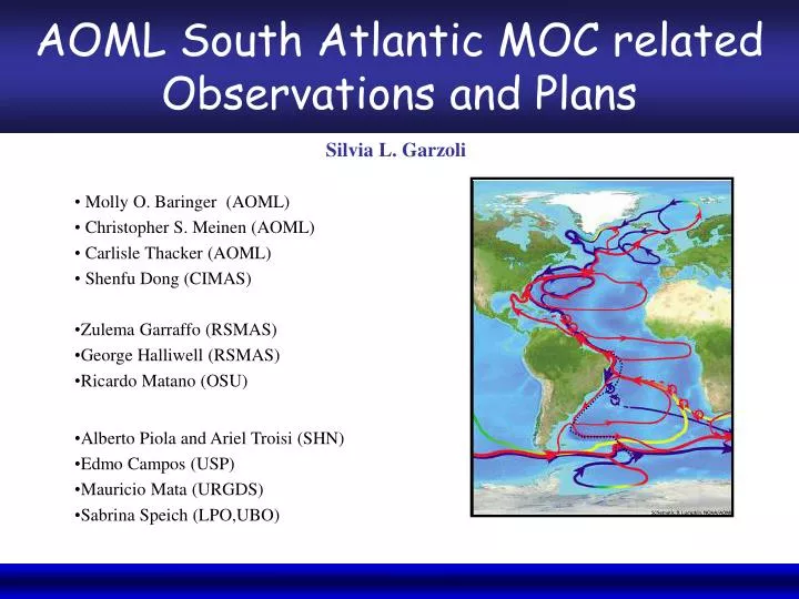 aoml south atlantic moc related observations and plans