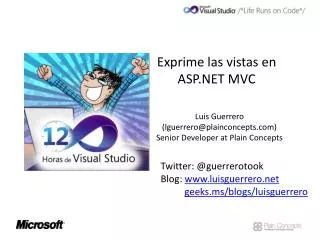 exprime las vistas en asp net mvc