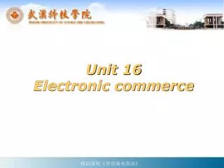 unit 16 electronic commerce